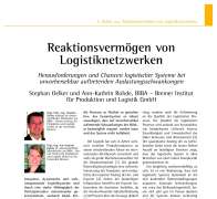 Reaktionsvermögen von Logistiknetzwerken