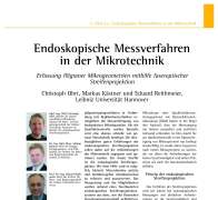 Endoscopic Measuring Techniques in Micro Technology