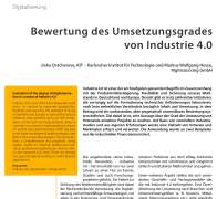 Bewertung des Umsetzungsgrades von Industrie 4.0