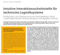 Intuitive Interaktionsschnittstelle für technische Logistiksysteme