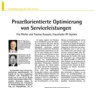 Prozeßorientierte Optimierung von Serviceleistungen