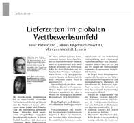 Lieferzeiten im globalen Wettbewerbsumfeld