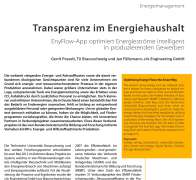 Transparenz im Energiehaushalt