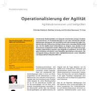 Operationalisierung der Agilität