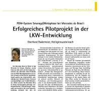 PDM-System Smaragd/Metaphase bei Mercedes do Brasil