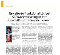 Extended Functions of Business Process Modelling Tools