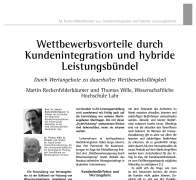 Wettbewerbsvorteile durch Kundenintegration und hybride Leistungsbündel