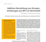 Additive Herstellung von Zerspanwerkzeugen aus WC-Co-Hartmetall