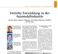 Verteilte Entwicklung in der Automobilindustrie