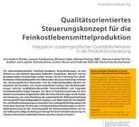 Quality-oriented Concept for a Control System for Delicatessen Food Production