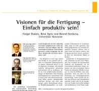 Visions for Production Engineering