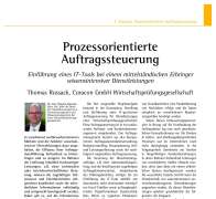 Prozessorientierte Auftragssteuerung