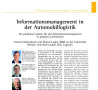 Informationsmanagement in der Automobillogistik