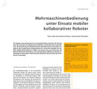 Multiple Machine Operation Using Mobile Collaborative Robots
