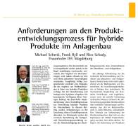 Anforderungen an den Produktentwicklungsprozess für hybride Produkte im Anlagenbau