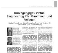 Durchgängiges Virtual Engineering für Maschinen und Anlagen