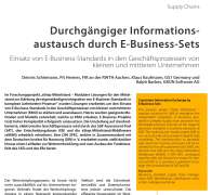 Consistent Information Exchange by E-Business-Sets