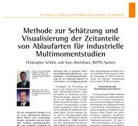 Methode zur Schätzung und Visualisierung der Zeitanteile von Ablaufarten für industrielle Multimomentstudien