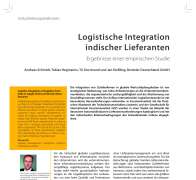 Logistische Integration indischer Lieferanten