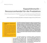 Kapazitätsmarkt – Ressourcenhandel für die Produktion