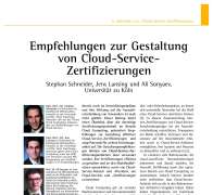 Empfehlungen zur Gestaltung von Cloud-ServiceZertifizierungen