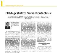 PDM-gestützte Variantentechnik