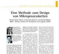 Eine Methode zum Design von Mikroprozessketten
