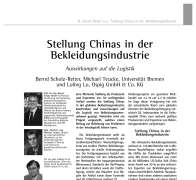 China’s Position in the Global Apparel Industry