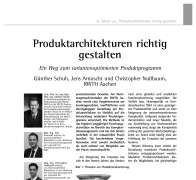 Produktarchitekturen richtig gestalten
