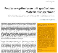 Prozesse optimieren mit grafischem Materialflussrechner