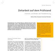 Zeitarbeit auf dem Prüfstand Chancen und Risiken der Flexibilisierung