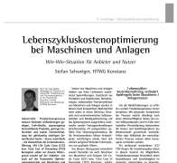 Life Cycle Costs in the Mechanical Engineering Industry