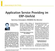 Application Service Providing im ERP-Umfeld