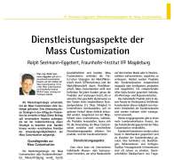 Dienstleistungsaspekte der Mass Customization