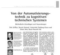 From Automation Engineering to Cognitive Technical Systems