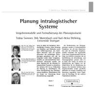 Planung intralogistischer Systeme