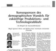 Konsequenzen des demographischen Wandels