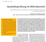 Qualitätsprüfung im Mikrobereich
