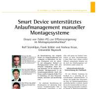 Smart-Device-unterstütztes Anlaufmanagement manueller Montagesysteme