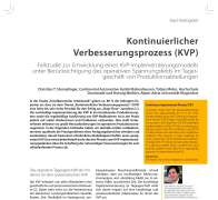 Kontinuierlicher Verbesserungsprozess (KVP)