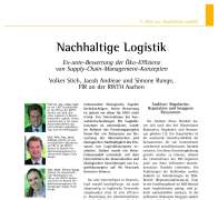 Sustainable Logistics