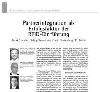 Partnerintegration als Erfolgsfaktor der RFID-Einführung