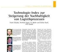 Technologie-Index zur Steigerung der Nachhaltigkeit von Logistikprozessen