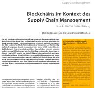 Blockchains im Kontext des Supply Chain Management