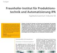 Fraunhofer-Institut für Produktionstechnik und Automatisierung IPA