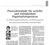Prozessleitstände für verteilte und nichtplanbare Organisationsprozesse