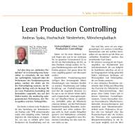 Lean Production Controlling