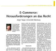 E-Commerce: Herausforderungen an das Recht