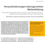 Herausforderungen altersgerechter Weiterbildung