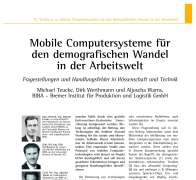 Mobile Computersysteme für den demografischen Wandel in der Arbeitswelt